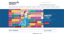 Desktop Screenshot of decorativenovelty.com