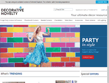 Tablet Screenshot of decorativenovelty.com